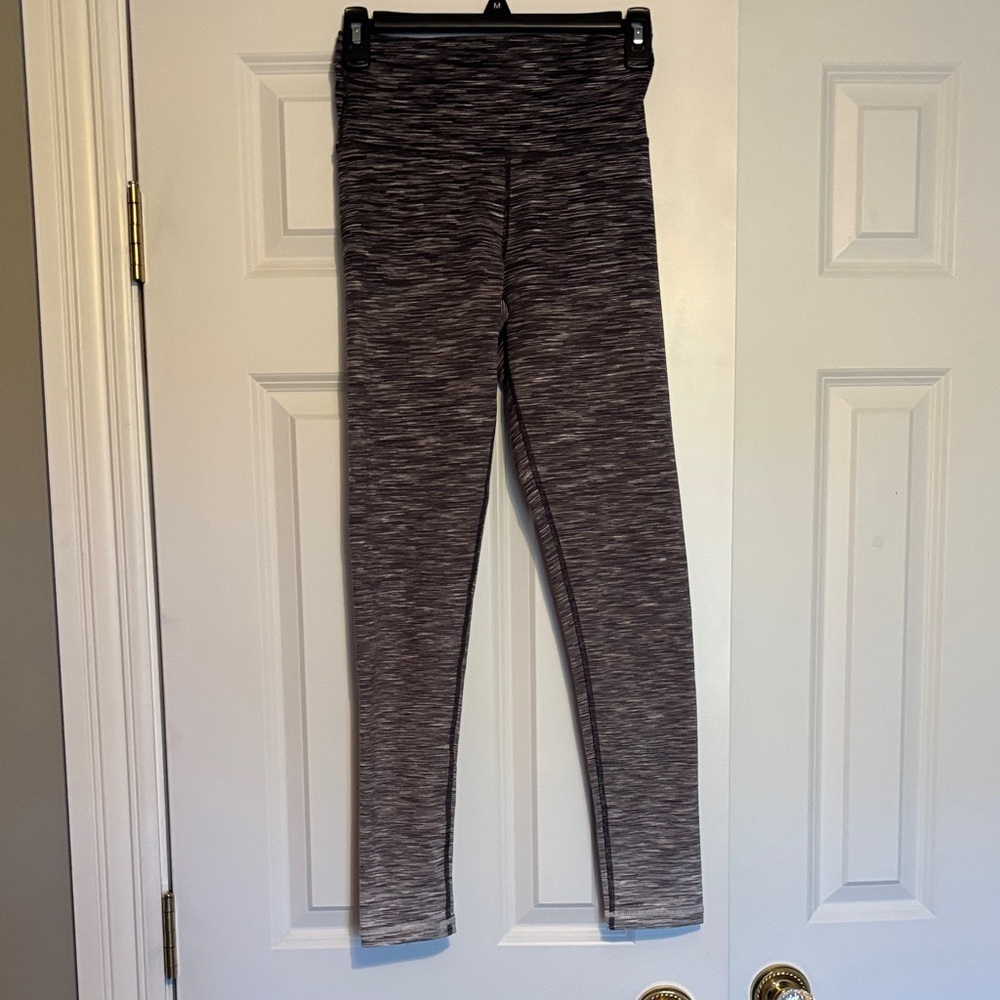 Aerie OFFLINE Gray/Black Hugger Leggings- High Rise, Long Inseam